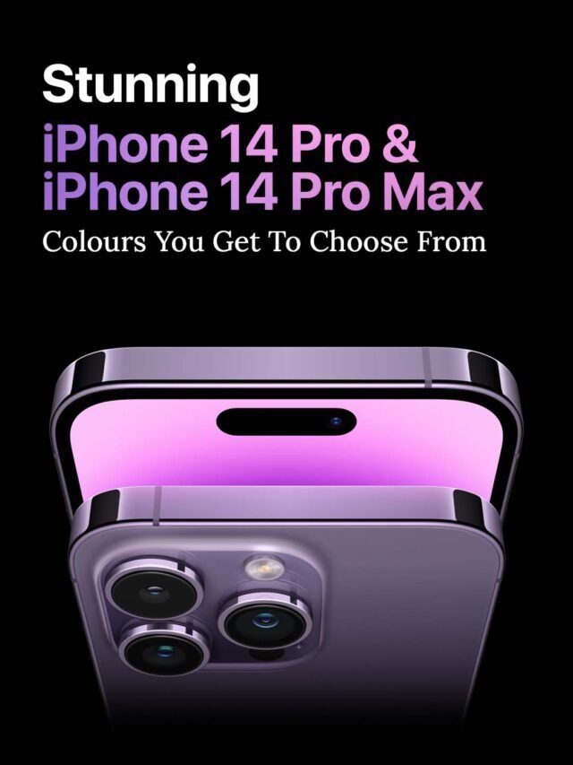 Colours of iPhone 14 pro and 14 pro max